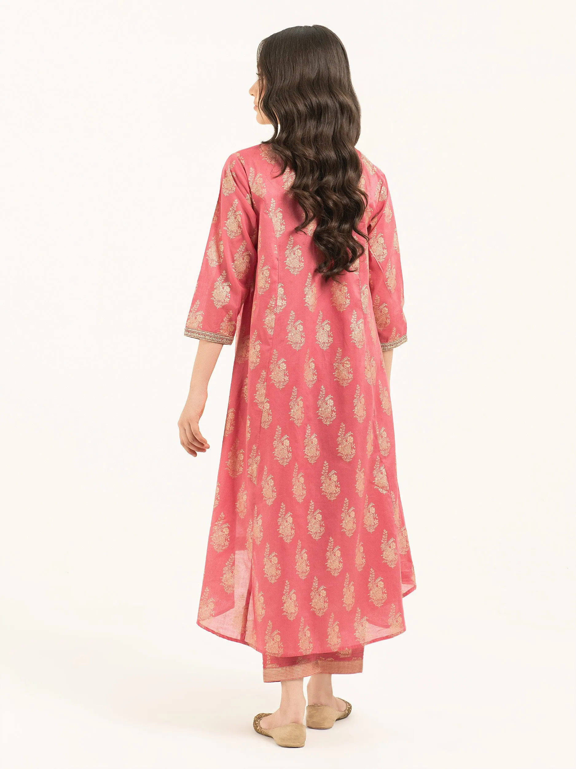 2 Piece Lawn Suit-Pasted (Pret)