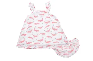 Angel Dear Muslin Sundress & Bloomer--Deep Blue Sea