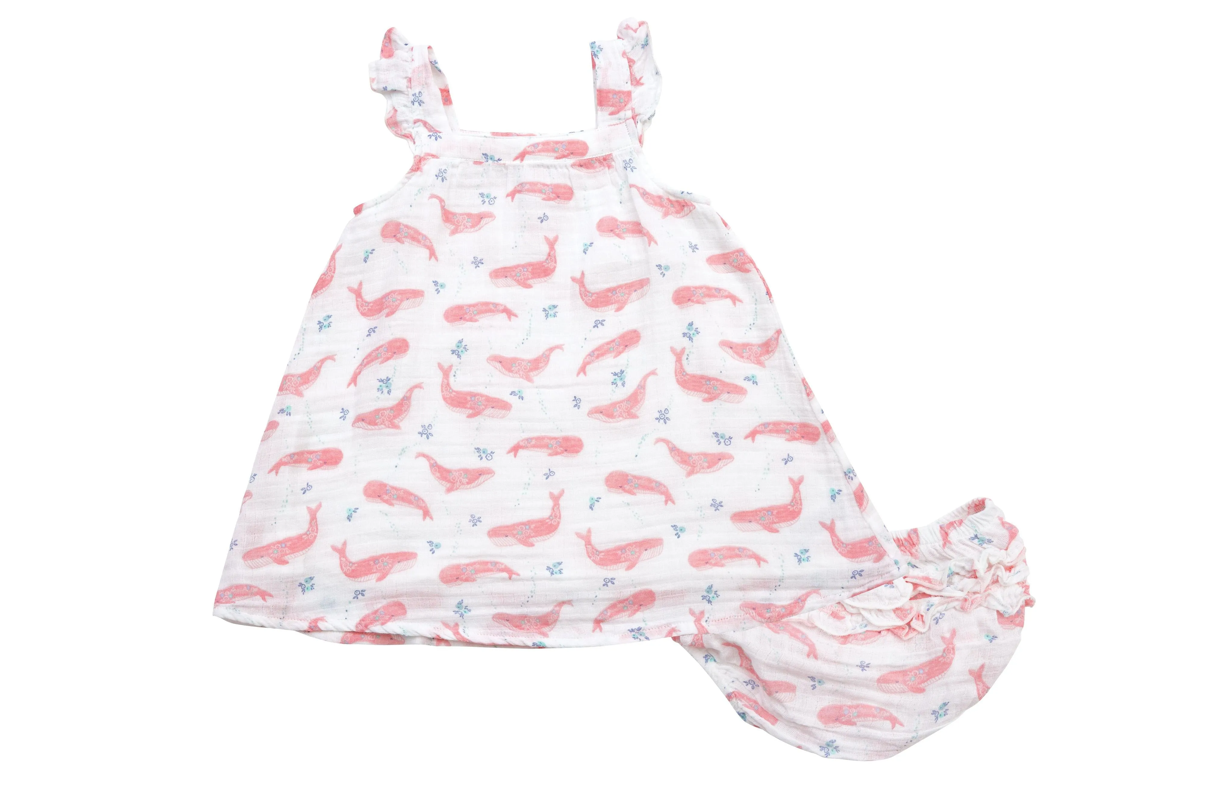 Angel Dear Muslin Sundress & Bloomer--Deep Blue Sea