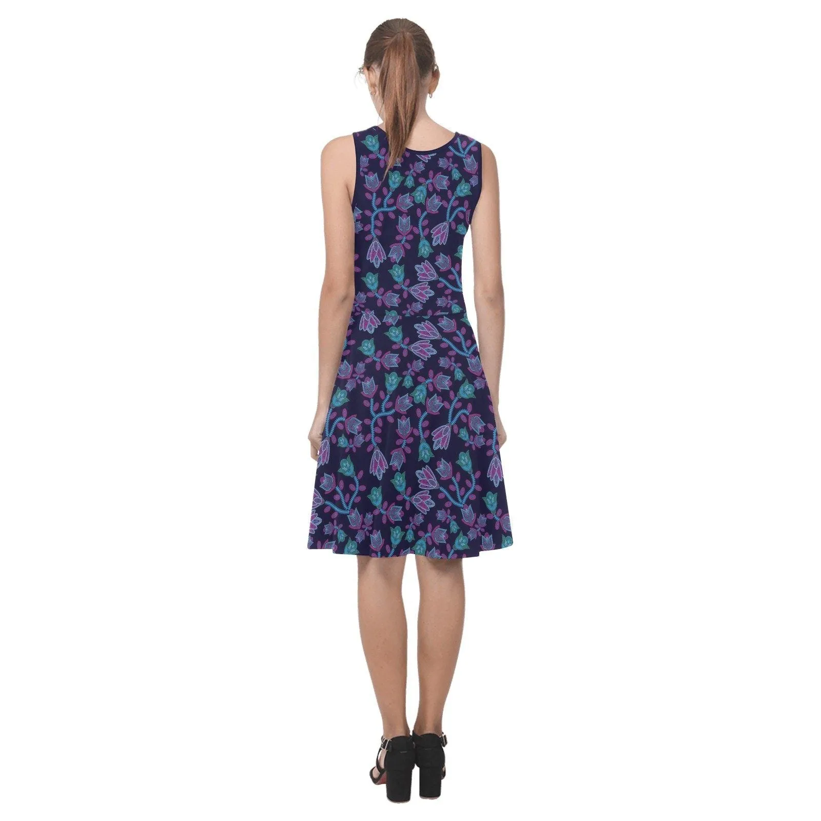 Beaded Blue Nouveau Atalanta Sundress