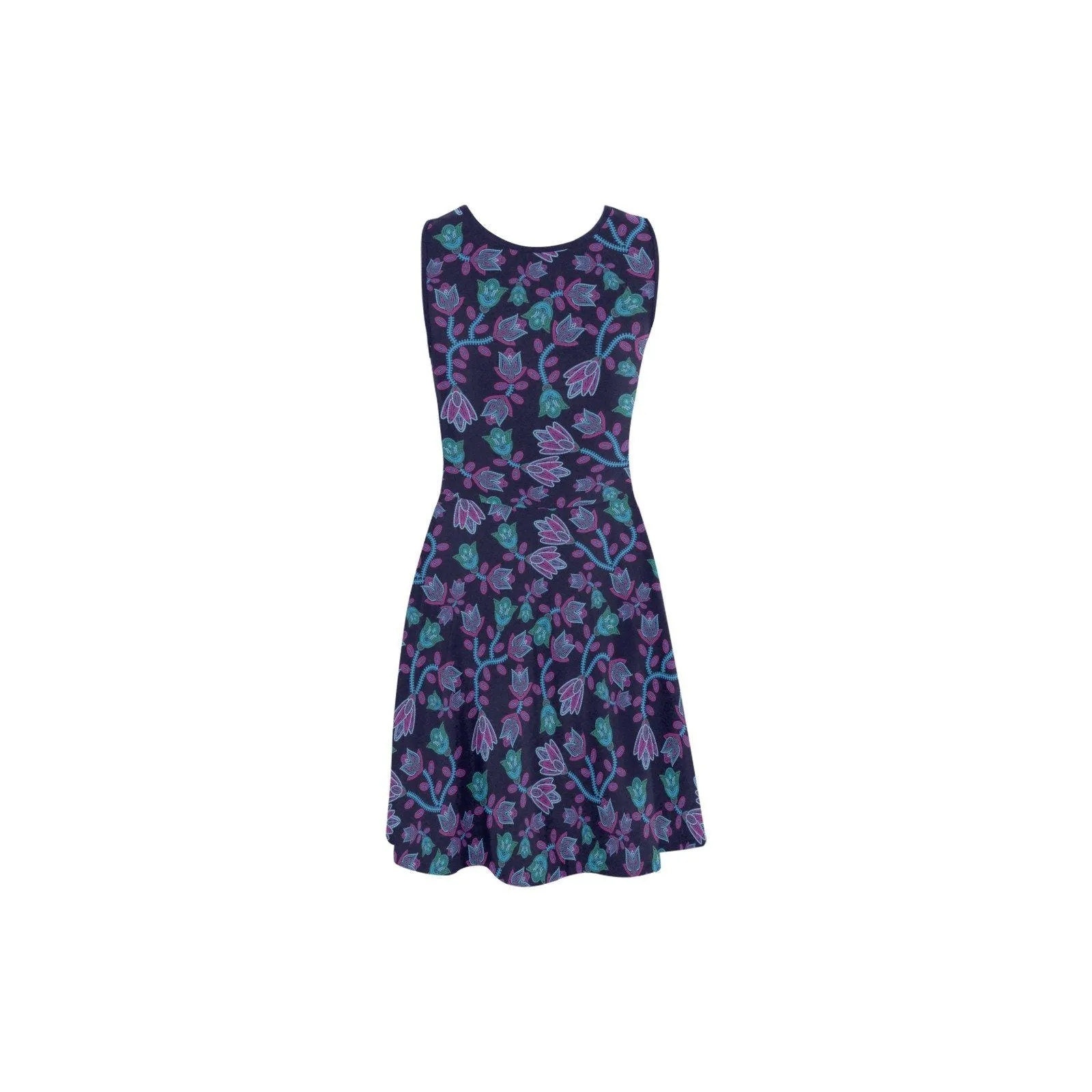 Beaded Blue Nouveau Atalanta Sundress