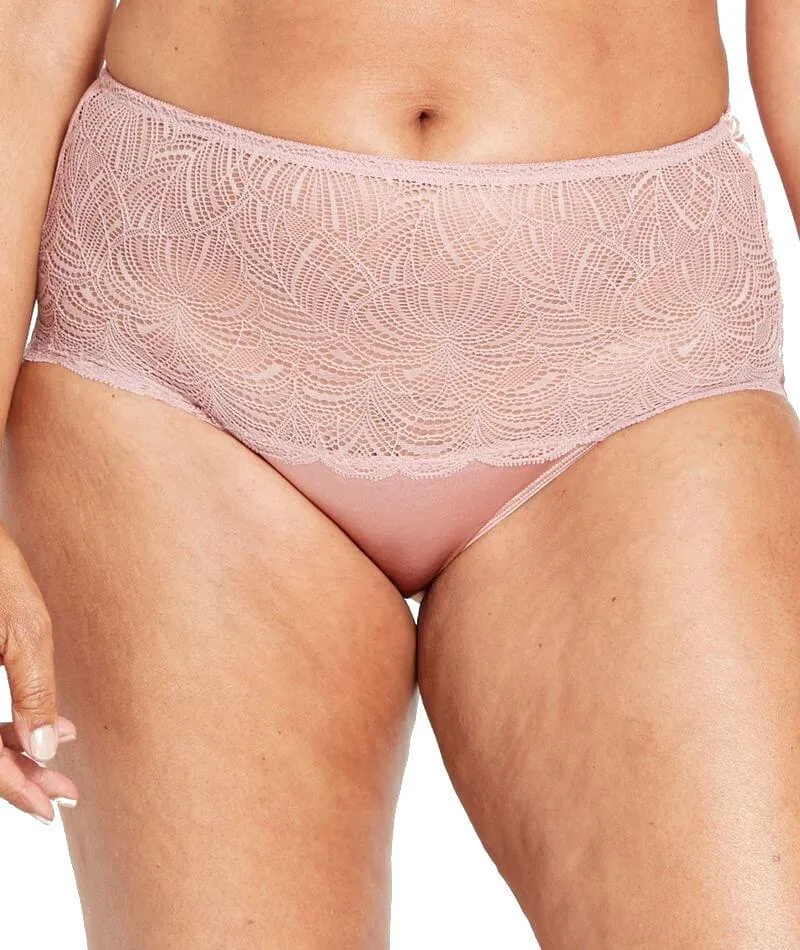 Berlei Lift & Shape Lace Full Brief - Rose Hip