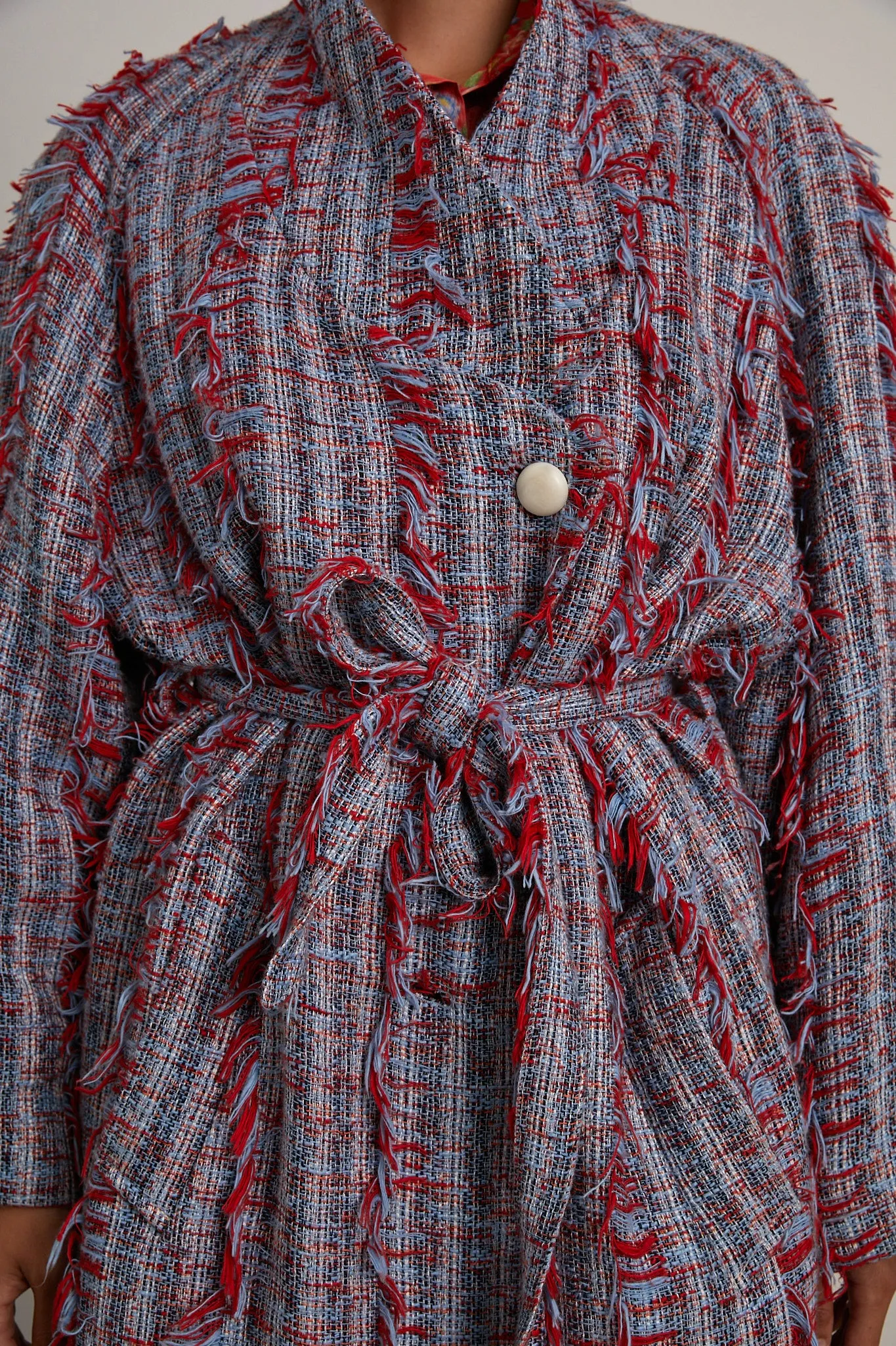 Cassidy Coat - Baby Blue Fringe