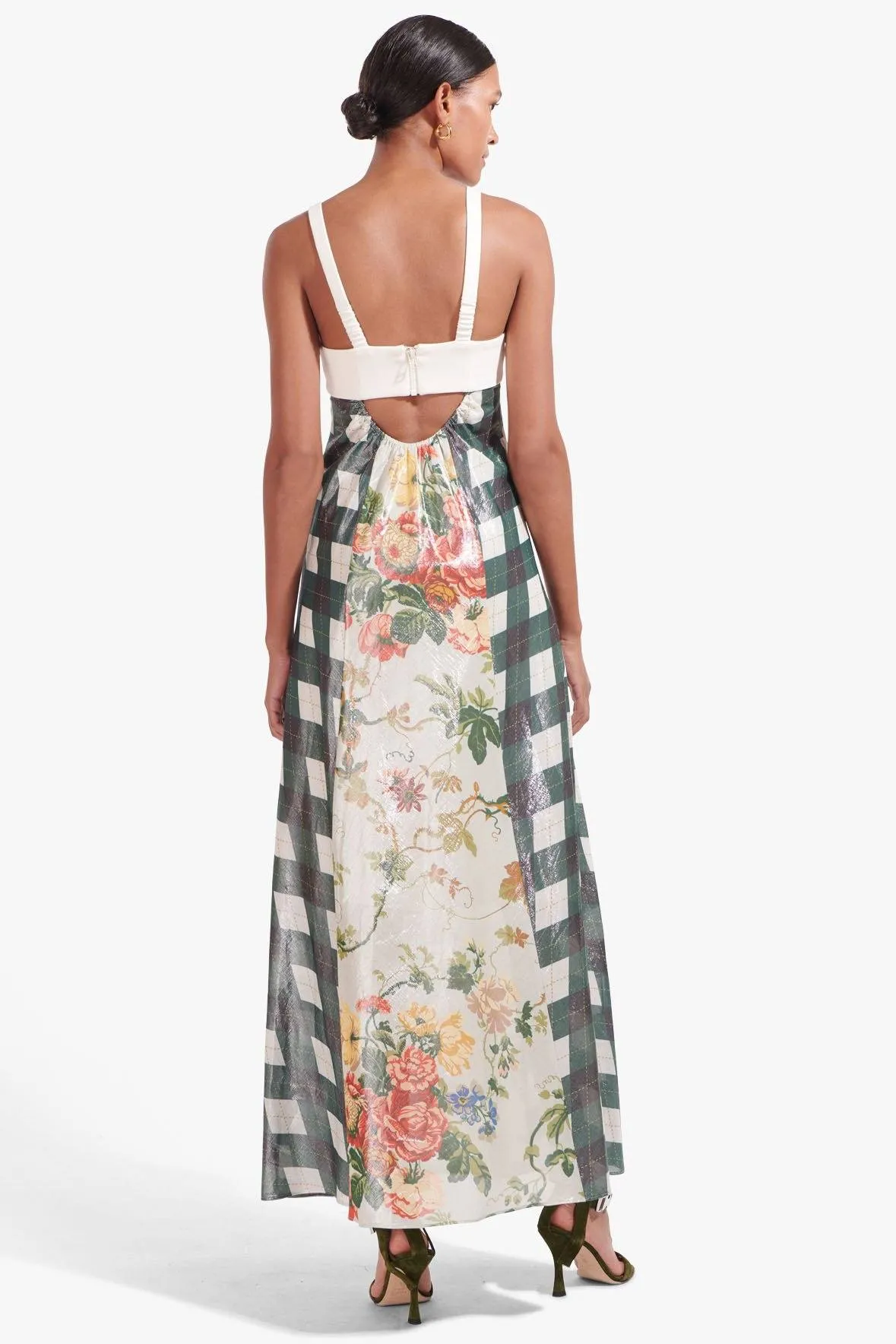 DARTS DRESS | LUREX MULTI SILVER