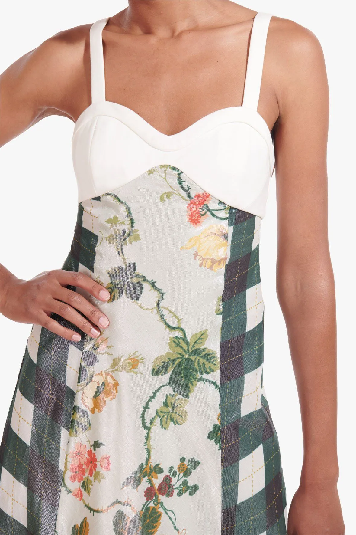 DARTS DRESS | LUREX MULTI SILVER