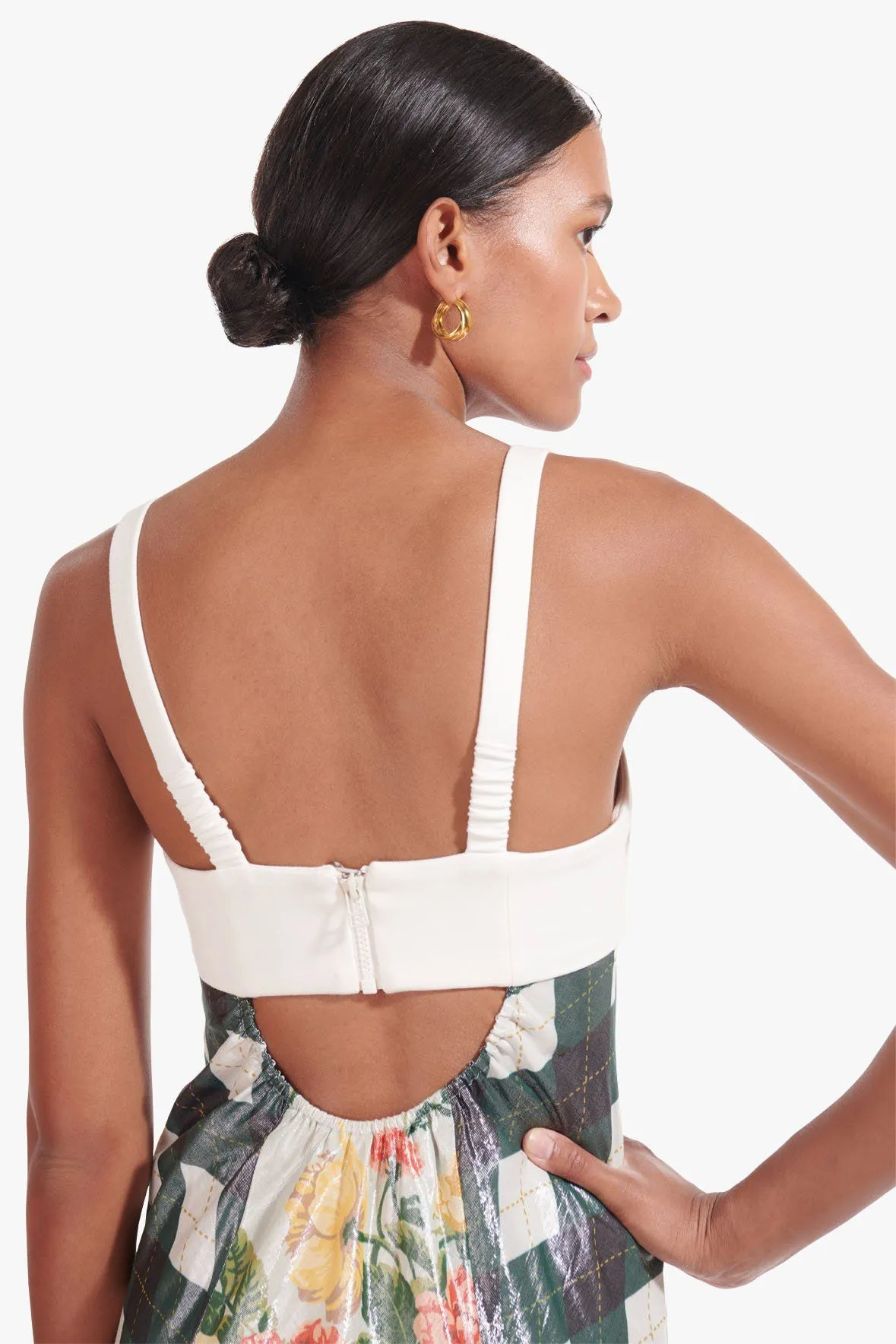 DARTS DRESS | LUREX MULTI SILVER
