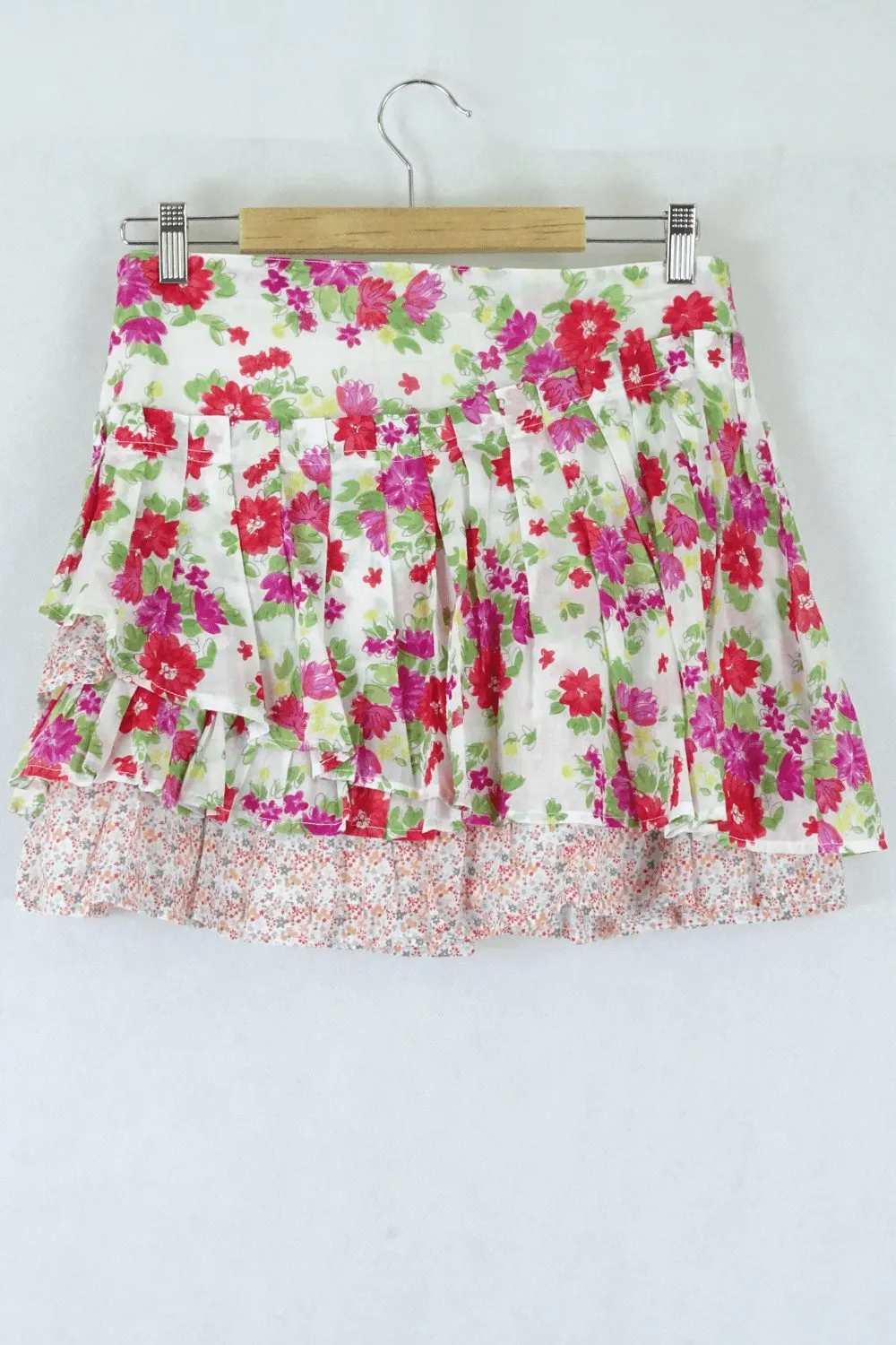 Esprit Floral Printed White Skirt 6