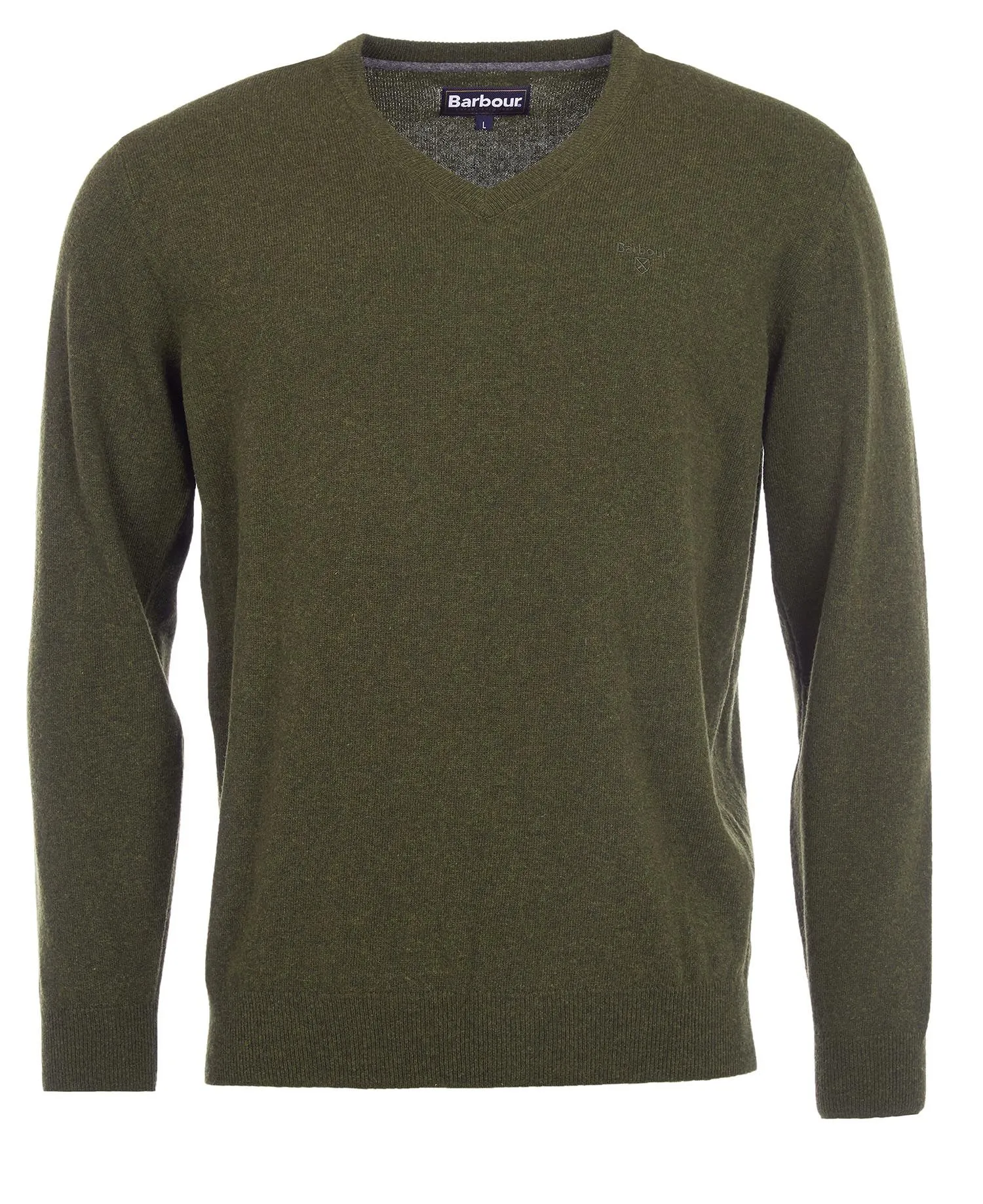 Essential Lambswool V Neck jumper - Seaweed