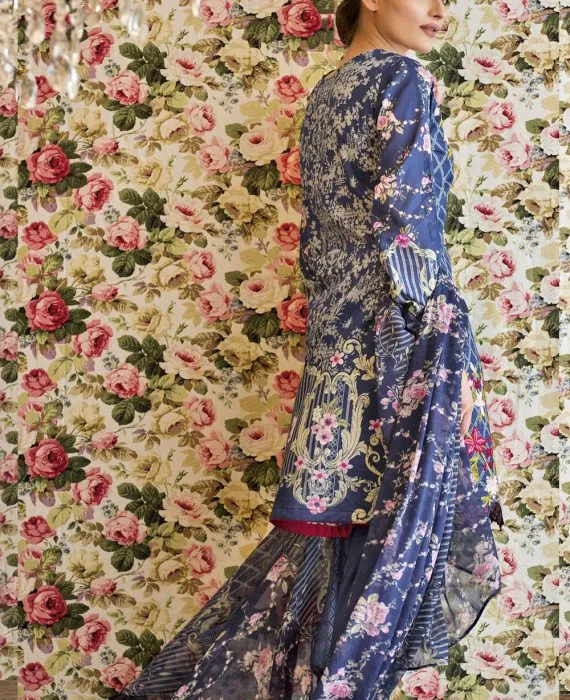 Feminine Embroidered Lawn Collection 2017 – 4A