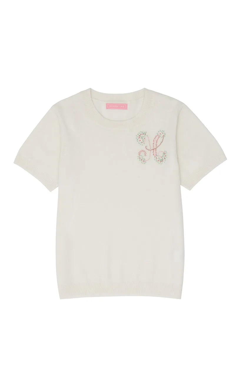 Fleur Short Sleeve Cashmere