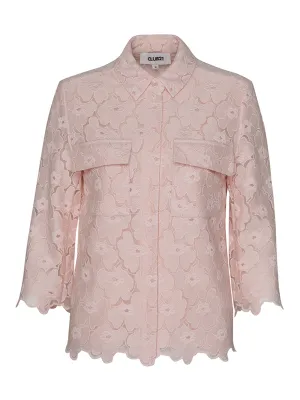 Floral Lace Patch Shirt