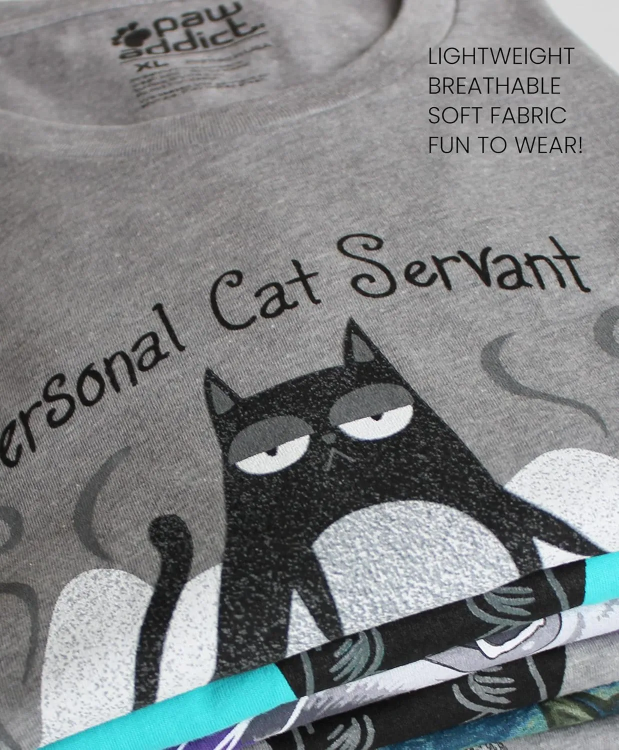 Funny Cat T-Shirt for Men & Women, Perfect Cat Dad Mom Shirt