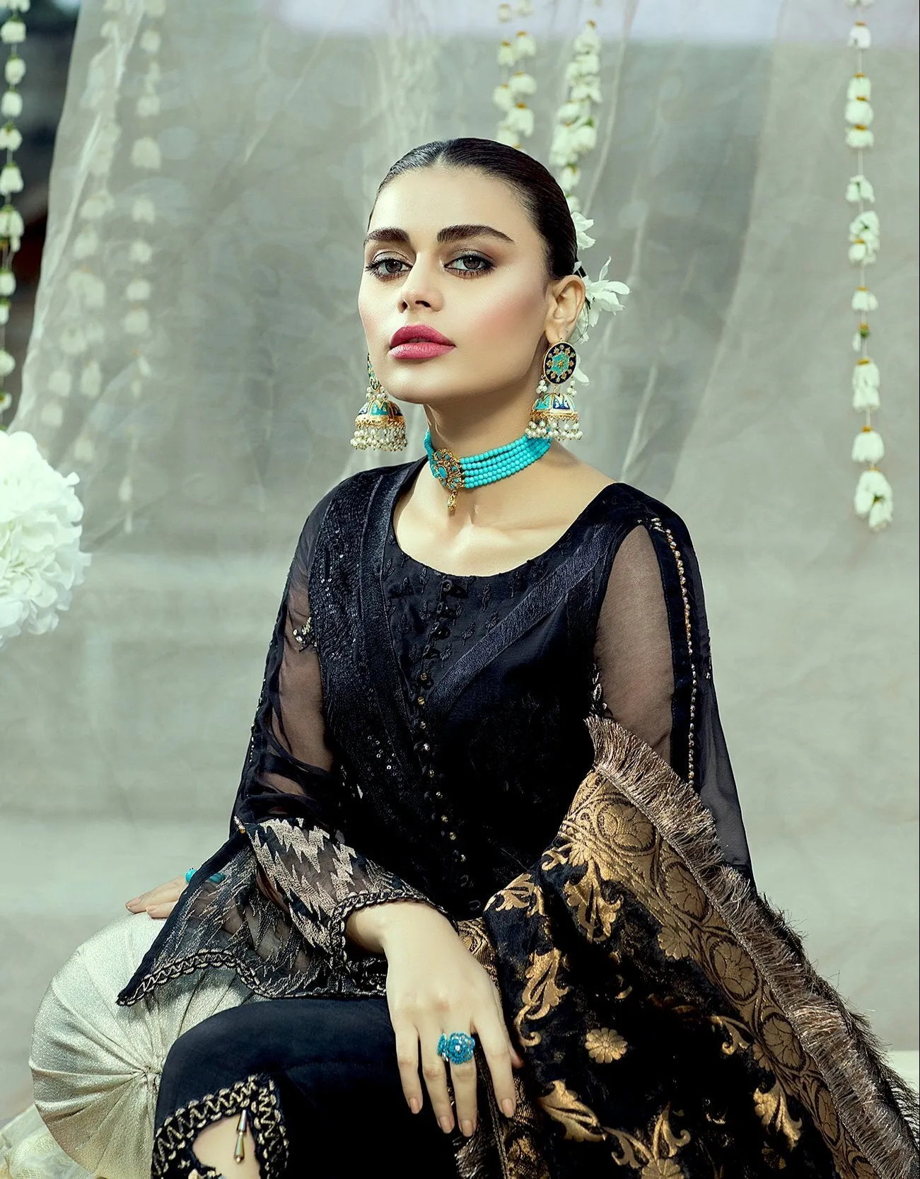 Gul-e-Azal Luxury Chiffon Collection – Feather Plume