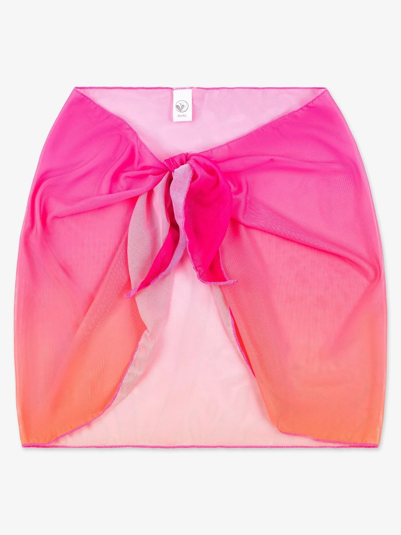 Jacqueline - Sarong Printed Mesh Wrap Skirt