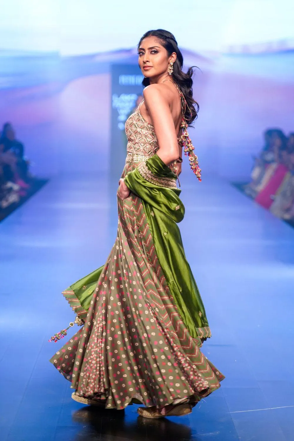 Kacha Aam Printed Skirt Set