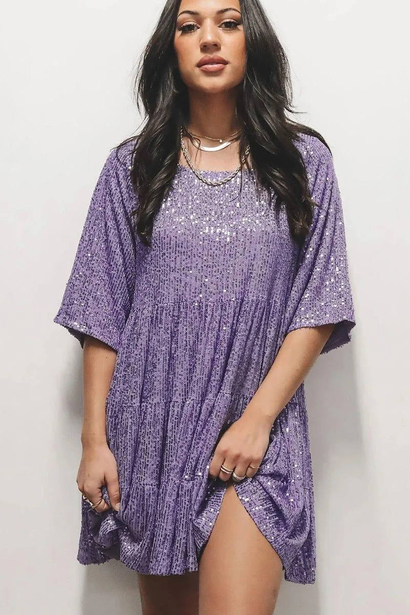 Melrose Elegant Sequin Mini Dress