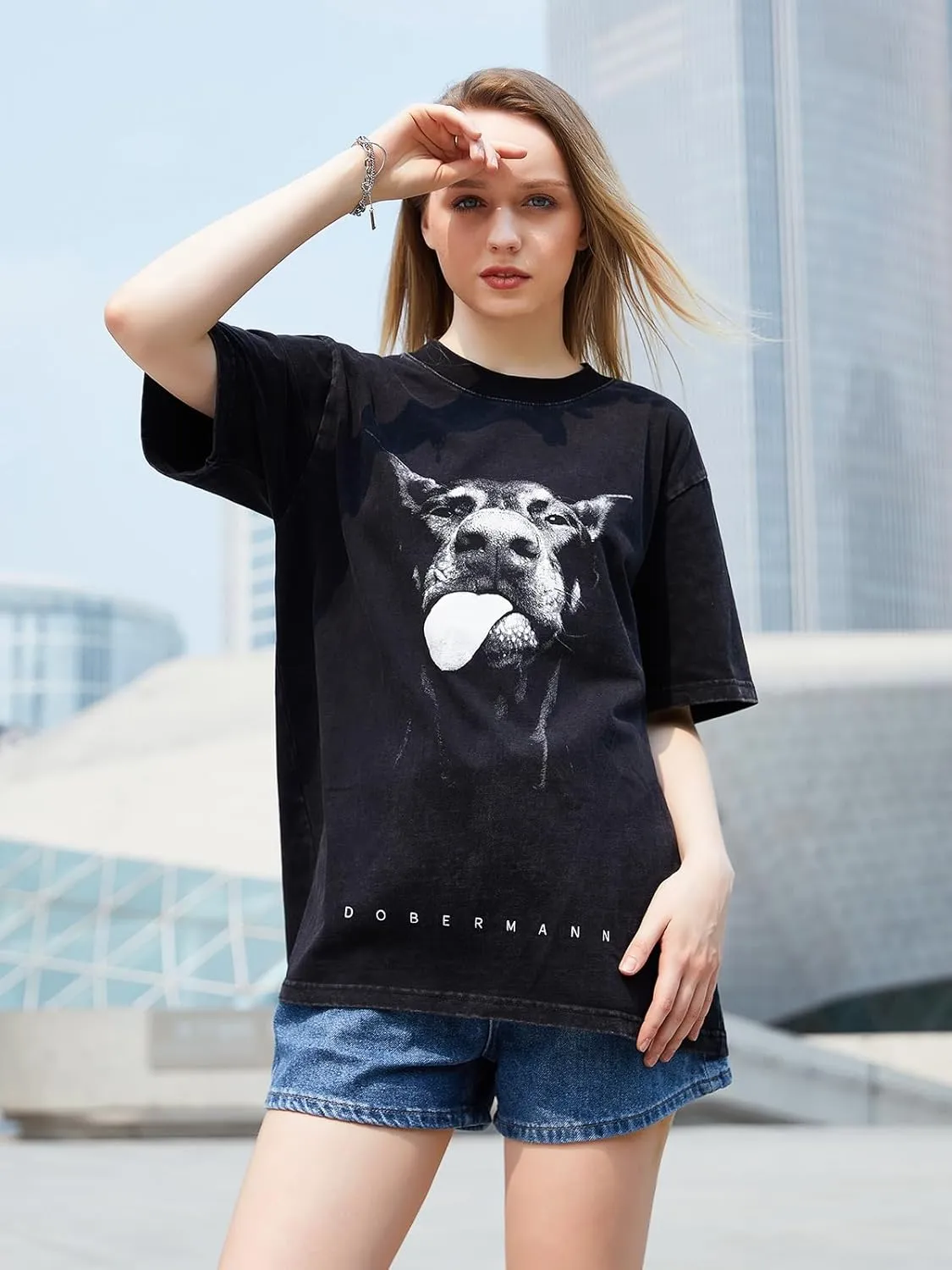 Men's Graphic Oversize Shirt Unisex Streetwear Casual Tunic Tops Loose Harajuku Aesthetic Tee Shirt