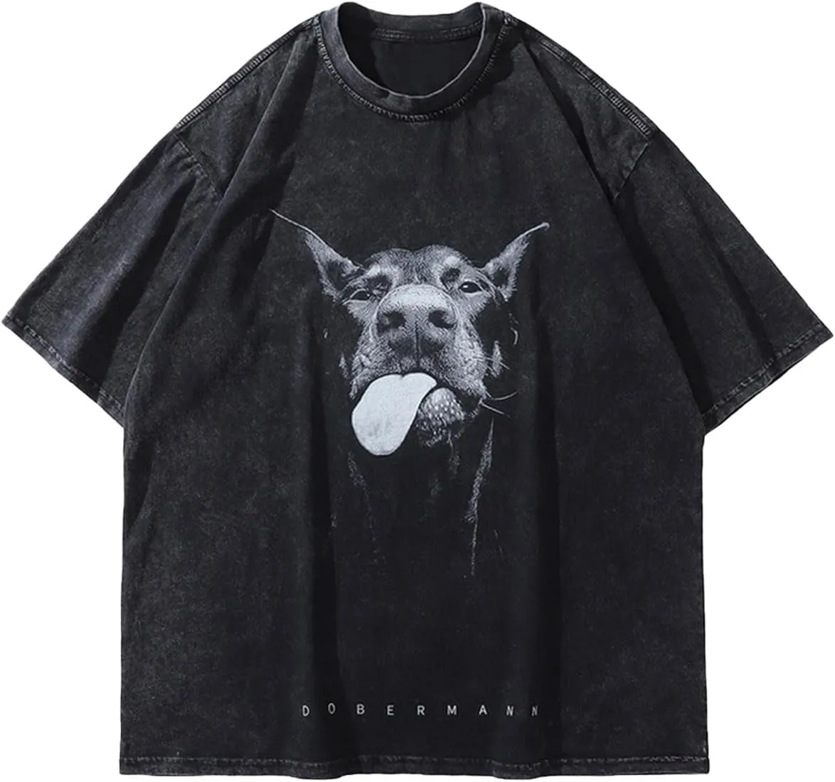 Men's Graphic Oversize Shirt Unisex Streetwear Casual Tunic Tops Loose Harajuku Aesthetic Tee Shirt