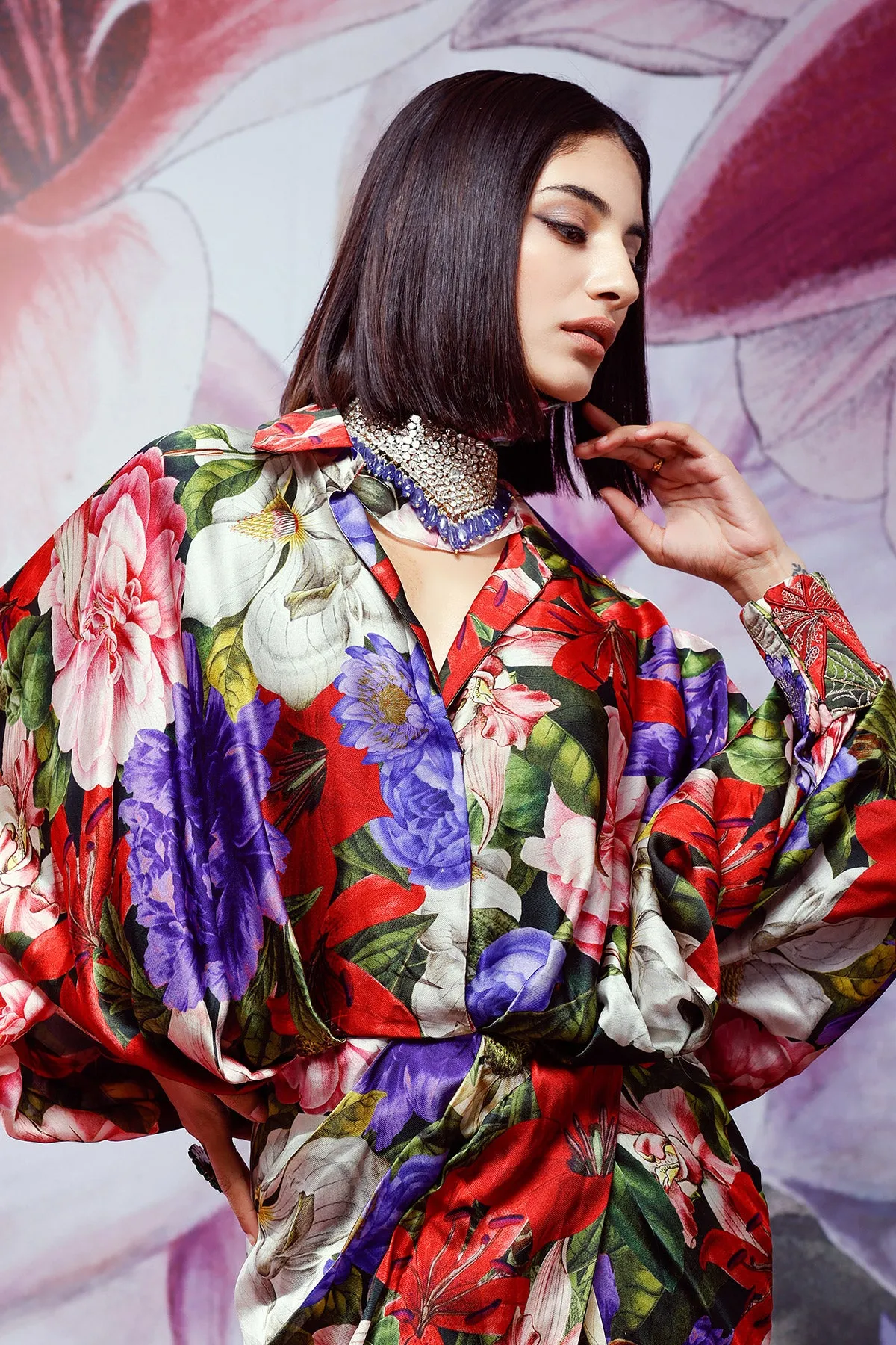 Printed Shirt Dress