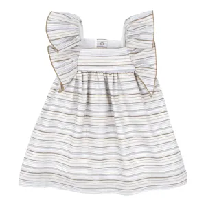 Rapife - Beige stripe dress