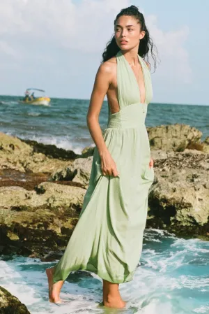 Sage Multi Tie Max Dress