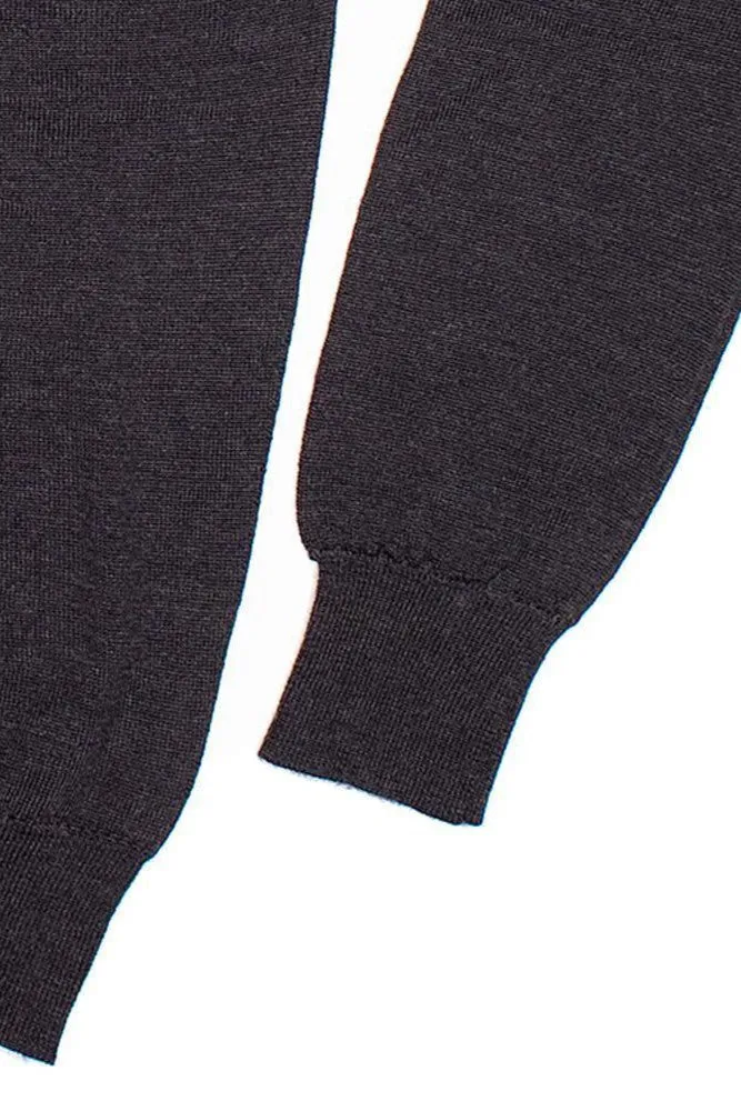 The Armoury Charcoal Merino V Neck Sweater