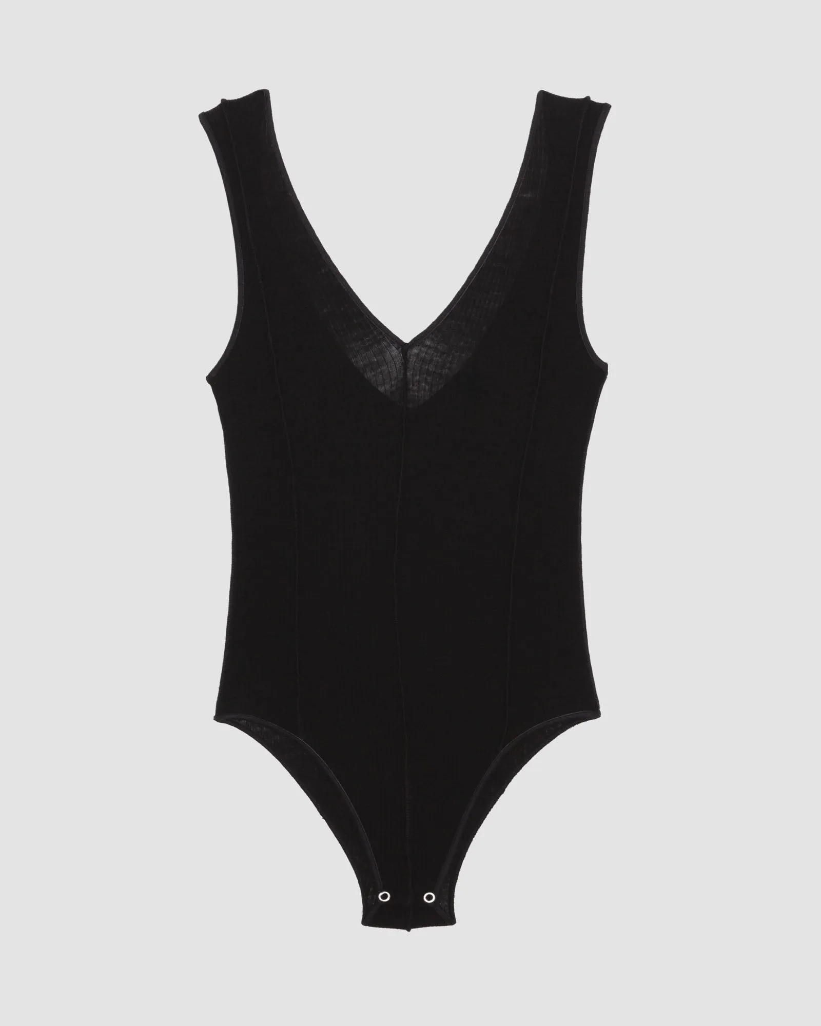 Vein Body - Fine Wool Rib - Black