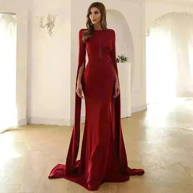 Women's European And American Long Skirt  Charming Mermaid Dress Skirt Women Wedding Guest Dress