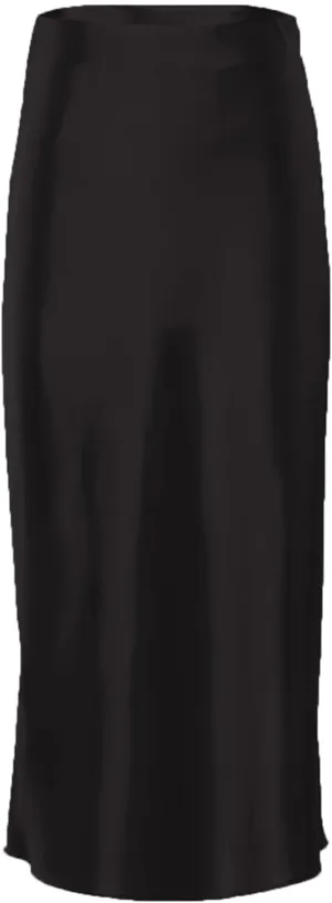 Womens Satin Midi Skirts Summer Elastic High Waisted Hip Silky Skirt Fashion Casual Solid Color A Line Midi Skirts
