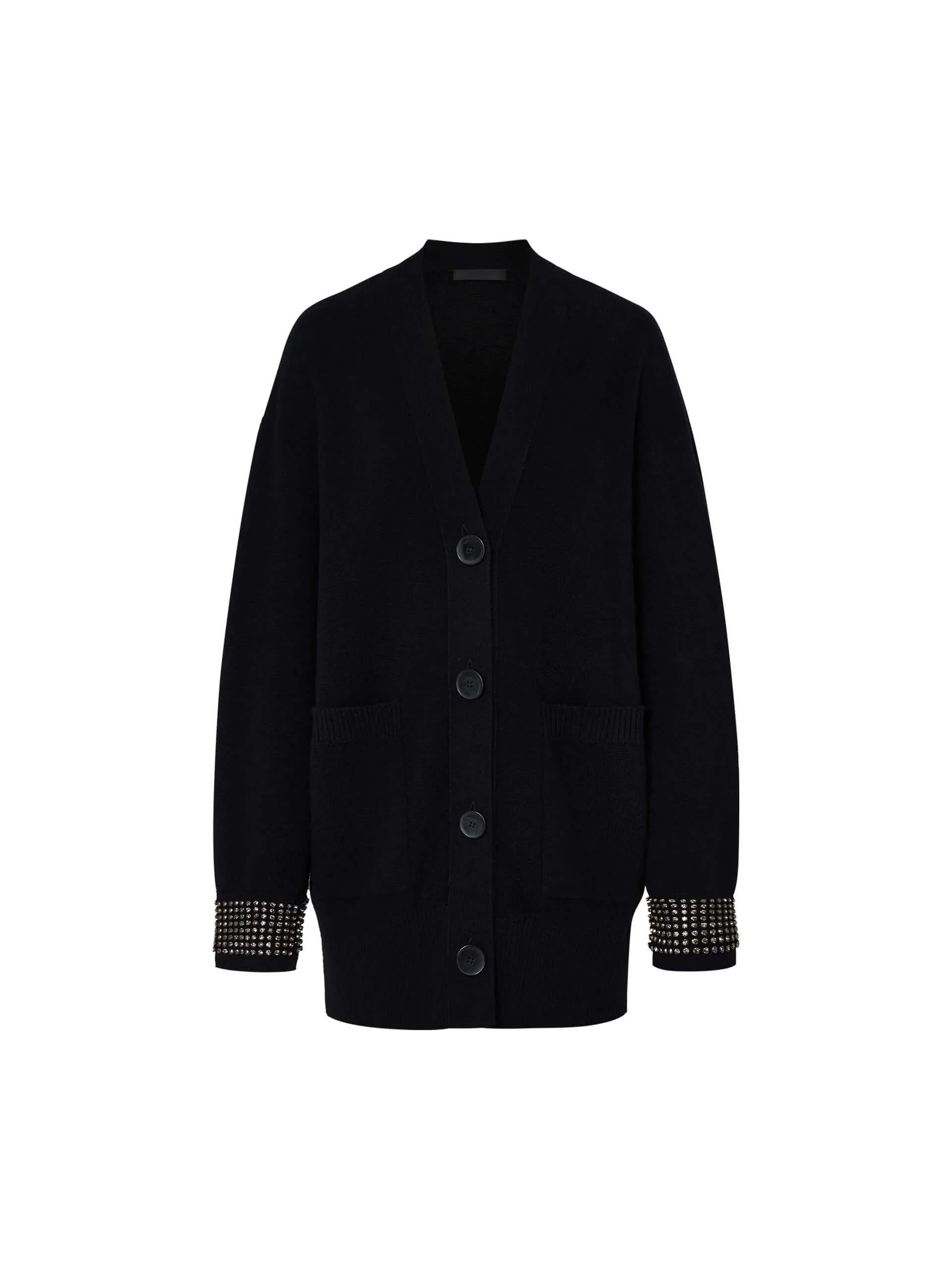 Wool V-neck Knit Cardigan