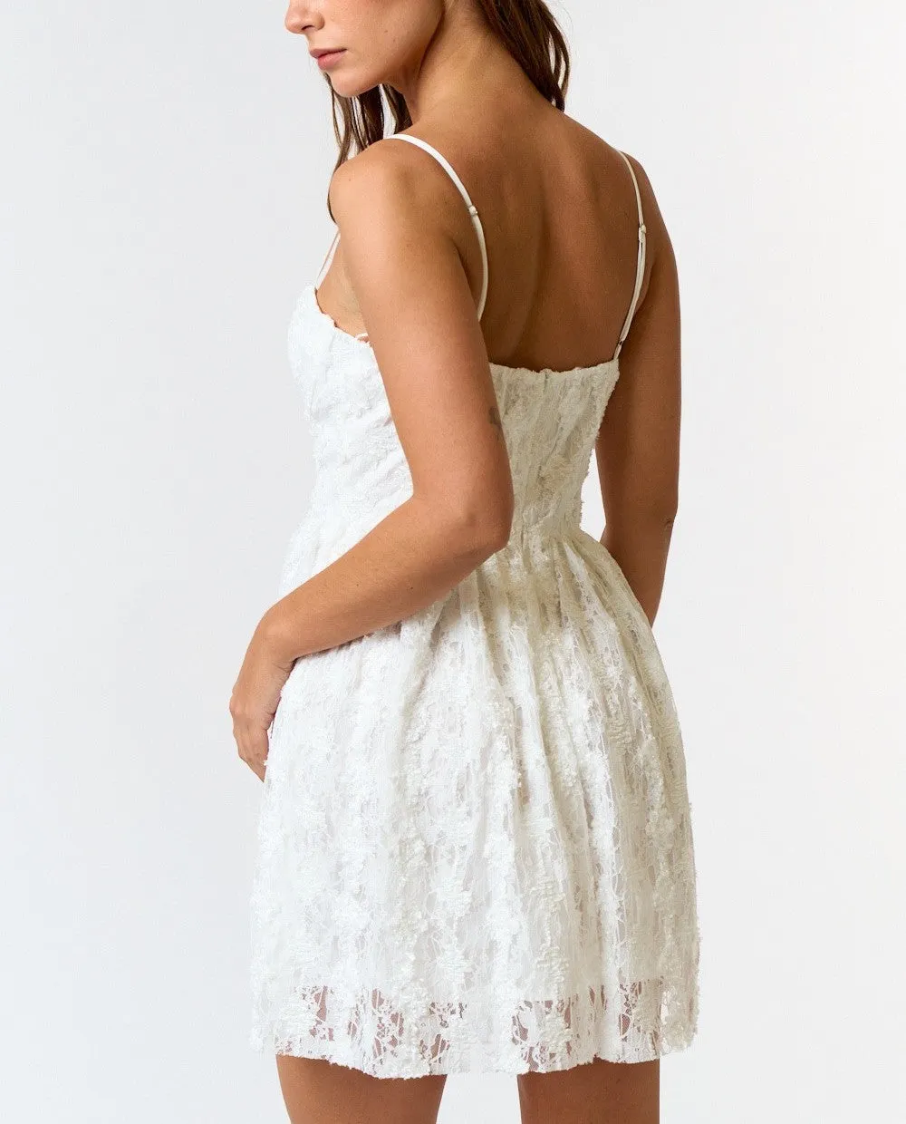 Yara Lace Bustier Mini Dress